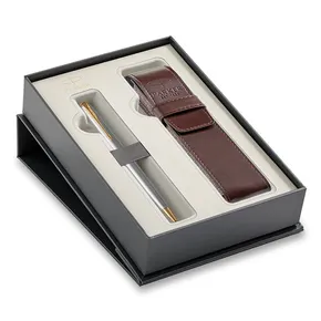 Parker Sonnet Stainless Steel GT guľôčkové pero, darčeková sada s puzdrom